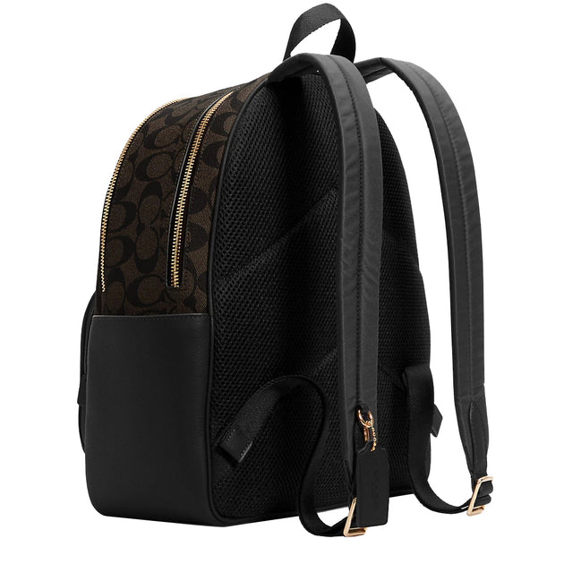 Coach Court Backpack Bag In Signature Canvas in Brown/ Black 5671 –  PinkOrchard.com