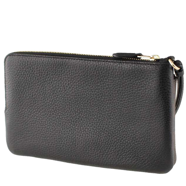 Coach double best sale zip wallet f87587