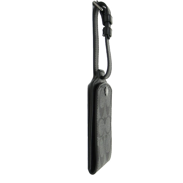 Buy Coach Luggage Tag In Signature Canvas in Charcoal C1614 Online
