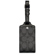 Buy Coach Luggage Tag In Signature Canvas in Charcoal C1614 Online in Singapore | PinkOrchard.com