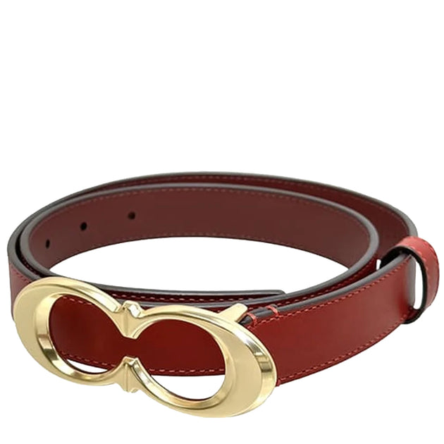 Buy Coach Signature Buckle Belt, 25 Mm in 1941 Red/ Gold  display picture 2