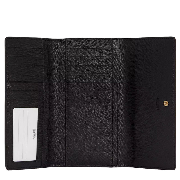 Buy Coach Slim Trifold Wallet in Black C5578 Online in Singapore