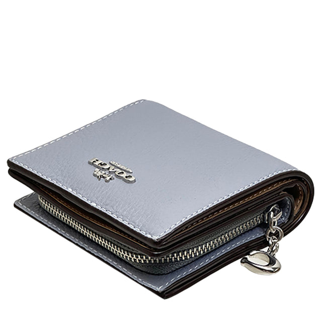 Coach Flat Snap Wallets Coach Snap Wallet In Grey Mist C2862 - Main Image
