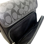 Buy Coach Sullivan Flap Crossbody Bag In Signature Canvas in Black/ Charcoal C9870 Online in Singapore | PinkOrchard.com