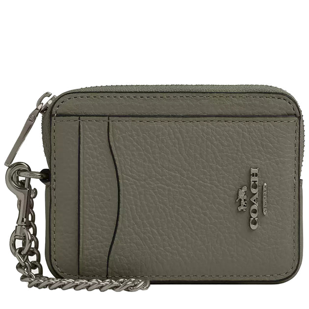 Buy Coach Zip Card Case in Military Green 6303 Online in Singapore