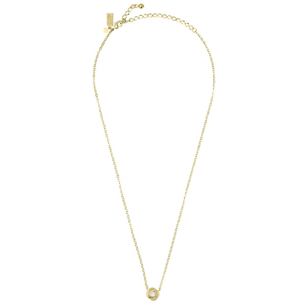 Buy Kate Spade Infinity & Beyond Knot Mini Pendant Necklace in Clear/ Gold o0ru2833 Online in Singapore | PinkOrchard.com
