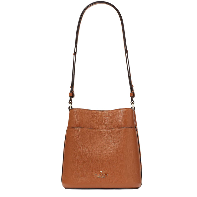 ［CoCo ˚✧₊⁎］8/9発送ケイトウMIX100サイズ Buy Kate Spade Leila Small Bucket Bag in Warm Gingerbread KE489