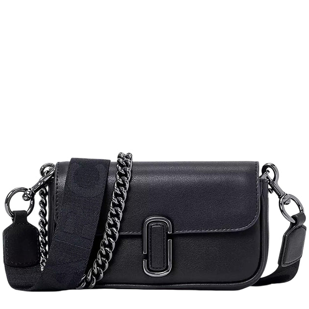 Marc Jacobs The J Marc Leather Mini Shoulder Bag - Black/ Gunmetal