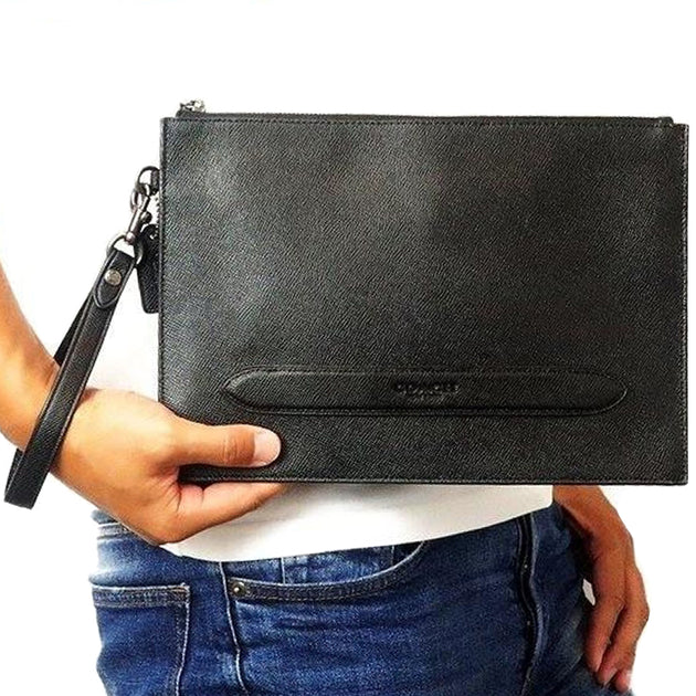 Buy Coach Structured Pouch in Black 68154 Online in Singapore