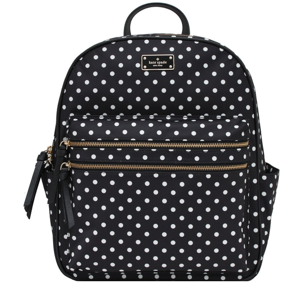 ? Kate Spade NWOT Wilson Road Bradley Bow Pattern Backpack, Black and White, Sm Kate Spade Wilson Road Bow Small Bradley Back Pack Bag  main image 2