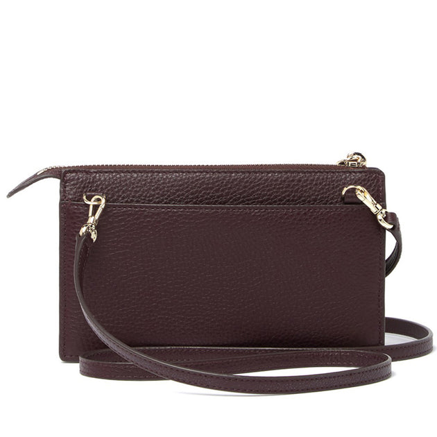 Kate Spade Jackson Small Tab Crossbody Bag- Chocolate Cherry