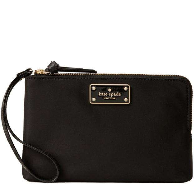 Kate Spade Wilson Road Leoni Wristlet Clutch Bag- Black