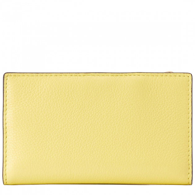 Kate Spade Jackson Small Slim Bifold Wallet WLRU5472 in Limelight
