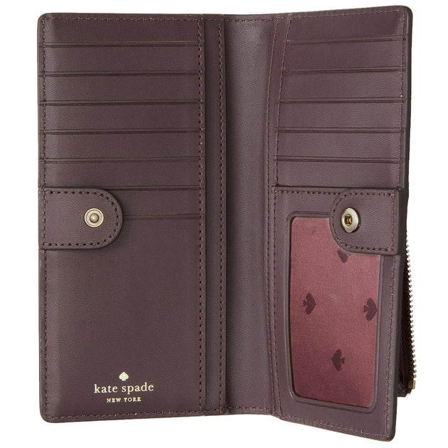 Kate Spade Laurel Way Stacy Wallet in Chocolate Cherry wlru6063