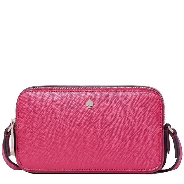 Kate Spade Mila DoubleZip Crossbody Bag in Cerise