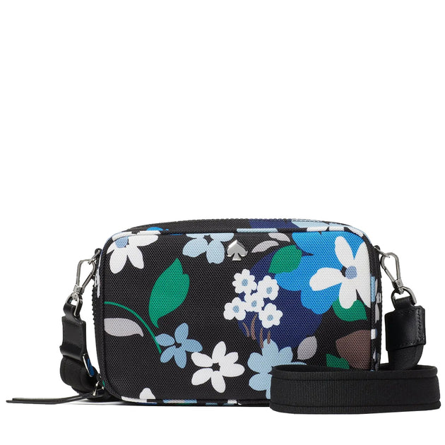 Kate Spade Jae Bold Blooms Small Camera Bag in Black Multi wkr00416