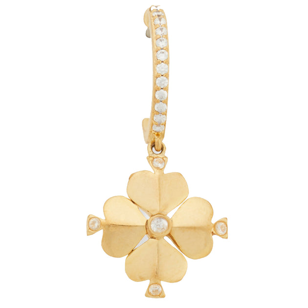 Legacy logo spade flower mini hoops Clearance