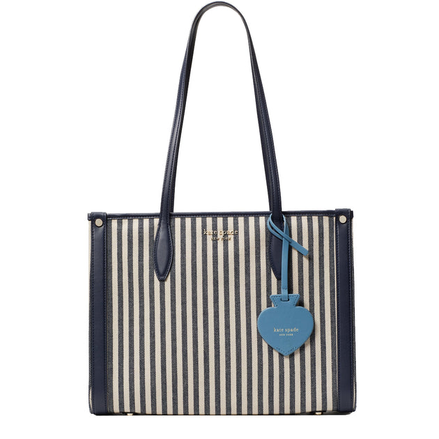 Kate Spade Market Stripe Medium Tote Bag in Blue Multi