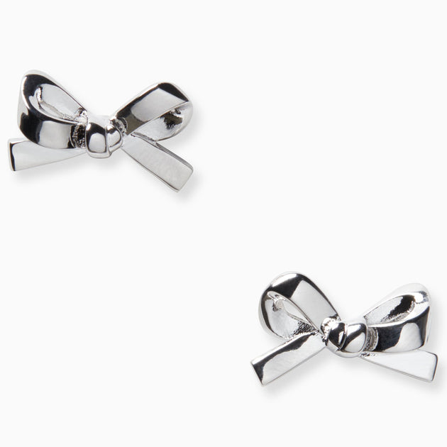 Buy Kate Spade Skinny Mini Bow Studs Earrings in Silver