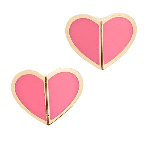 Heritage spade small heart studs top