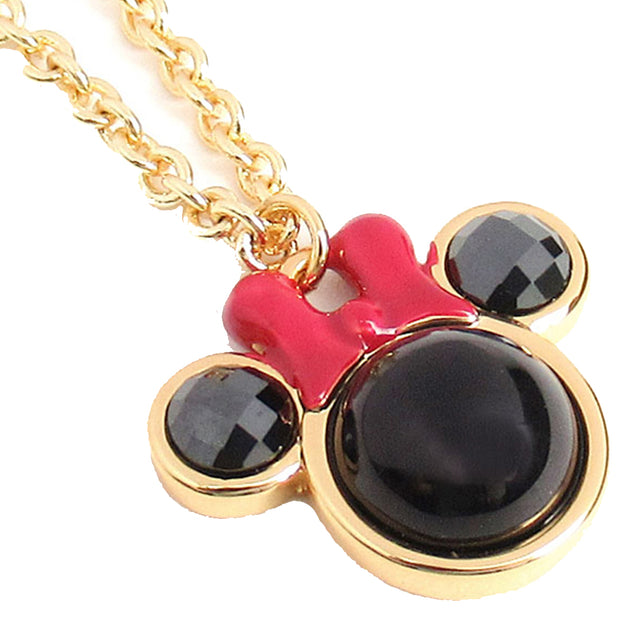 Kate Spade Disney x Kate Spade New York Minnie Mini Pendant Necklace in Black Multi o0ru3216