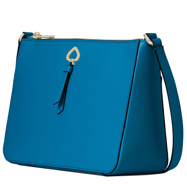 Kate Spade Adel Medium Top Zip Crossbody Bag in Dark Peacock wkru6725