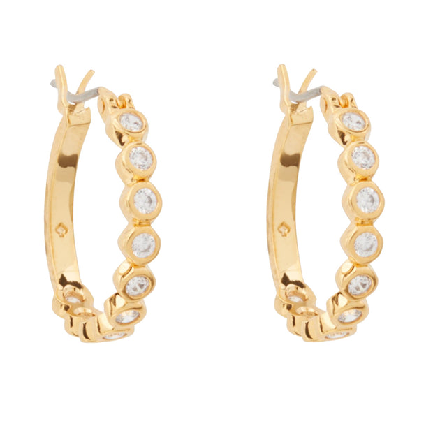 Buy Kate Spade Full Circle Huggies Earrings in Clear/ Gold o0ru2767 Online in Singapore | PinkOrchard.com