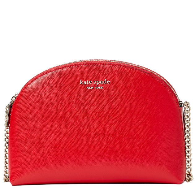 Kate Spade Spencer Double Zip Dome Crossbody Bag in Lingonberry k4562