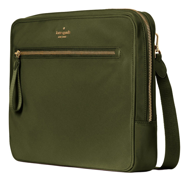 Kate Spade Chelsea Laptop Sleeve With Strap in Enchanted Green wkr0057