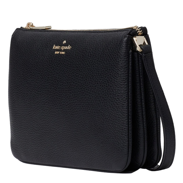 Buy Kate Spade Leila Triple Gusset Crossbody Bag in Black wkr00448