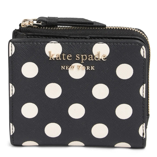 Kate Spade Cameron Picture Dot Print Small L-Zip Bifold Wallet in