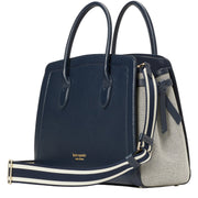 Buy Kate Spade Knott Canvas Large Satchel Bag in Blazer Blue k6547 Online in Singapore | PinkOrchard.com