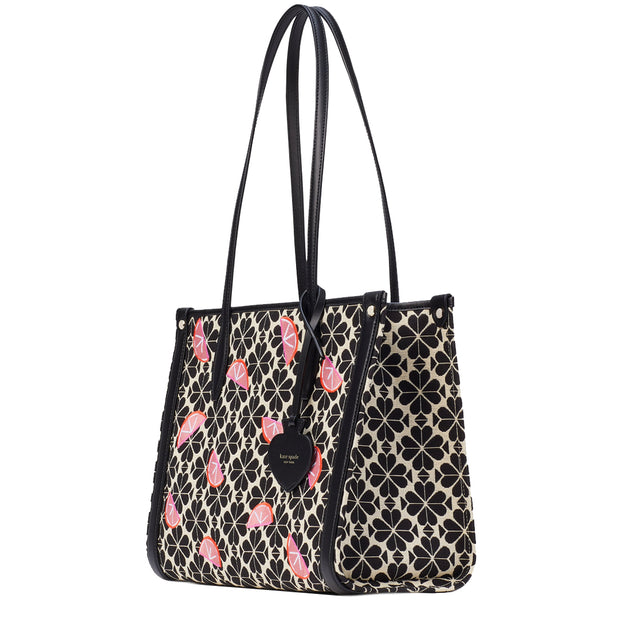 Kate Spade Spade Flower Jacquard Grapefruits Market Medium Tote Bag in