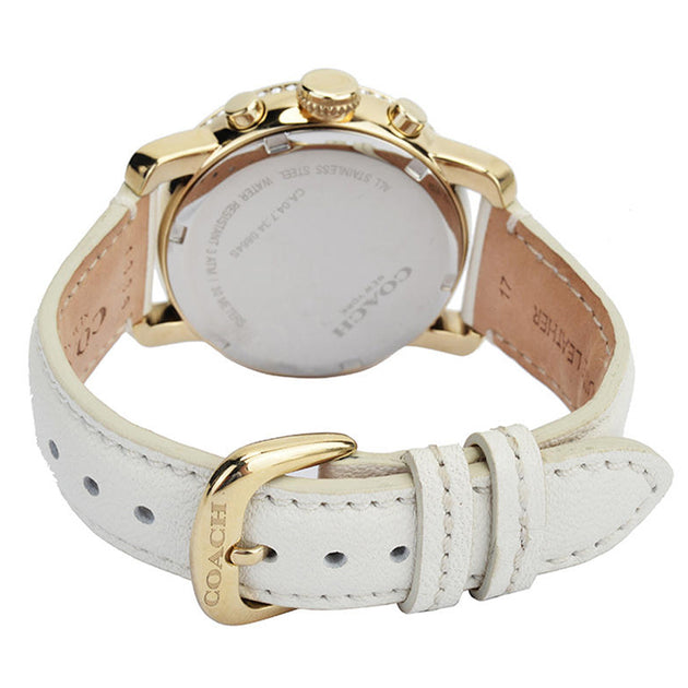 Coach Watch 14501973- Legacy White Leather with Crystal Multi-Dial