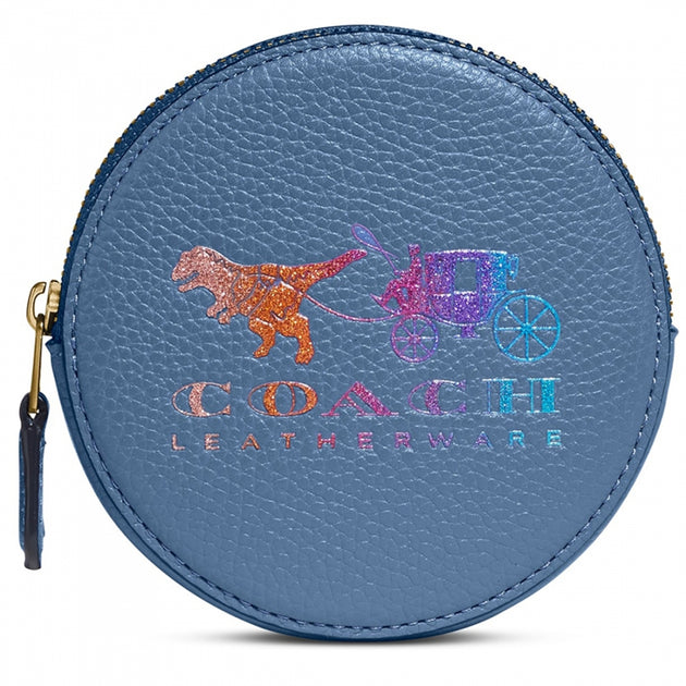 Coach 88766 Round Coin Case With Rexy and Carriage – PinkOrchard.com