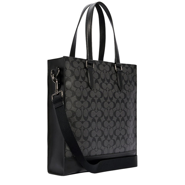 Buy Coach Graham Structured Tote Bag in Signature Canvas in Charcoal/ Black C3232 Online in Singapore | PinkOrchard.com