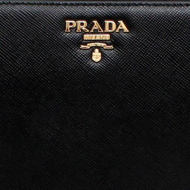 Prada 1M0506 Saffiano Leather Zip Around Long Wallet – PinkOrchard.com