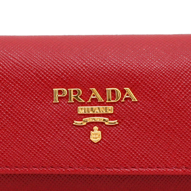 Prada 1M0222 Saffiano Leather Key case – PinkOrchard.com