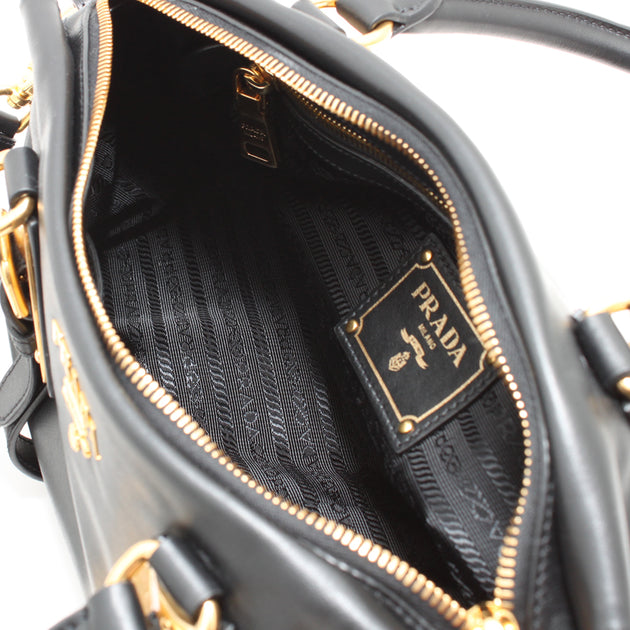 プラダ 1BA904 Prada 1BA904 Soft Calf Leather Top Handle Convertible Bag