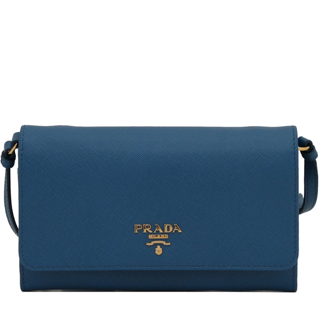 PRADA● プラダサフィアーノクロスバック 1MT437 Prada 1MT437 Saffiano Leather Wallet Shoulder Bag