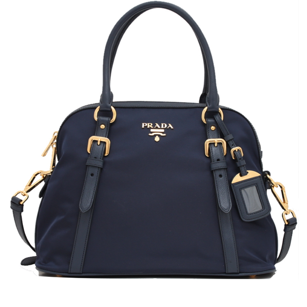 Prada 1BB013 Tessuto Nylon Convertible Satchel Bag PinkOrchard