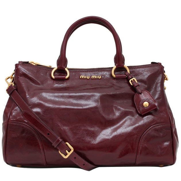 Miu Miu RN1091 Vitello Shine Shopping Bag – PinkOrchard.com