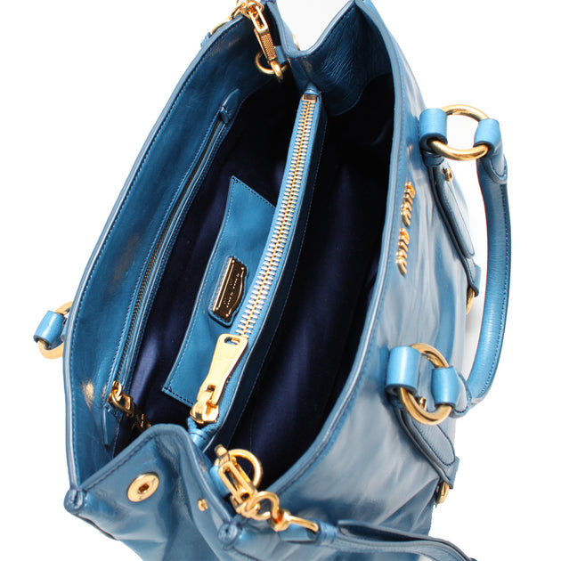 Miu Miu RN1037 Vitello Shine Convertible Tote Bag – PinkOrchard.com