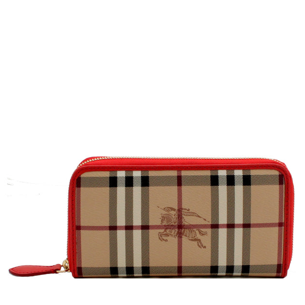 BURBERRY Haymarket ジップアラウンドウォレット 360007-burberry-haymarket-