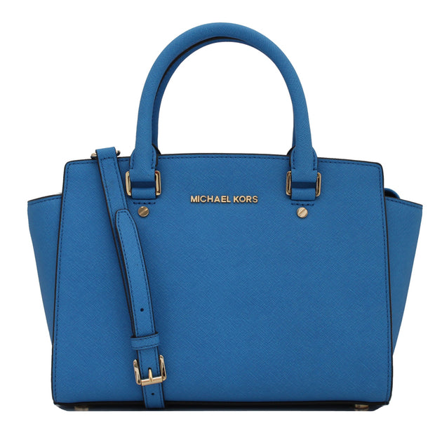 Michael Kors Selma Saffiano Leather Medium Satchel Bag