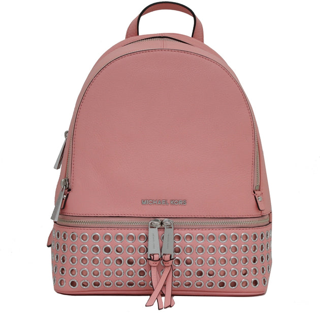 Michael Kors Rhea Zip Medium Leather Grommet Back Pack Bag  display picture 1