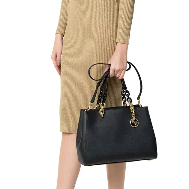 Cynthia Saffiano Leather Satchel MK Cynthia Bag Cynthia Saffiano