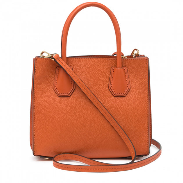 Michael Kors Mercer Medium Pebbled Leather Accordion Crossbody Bag