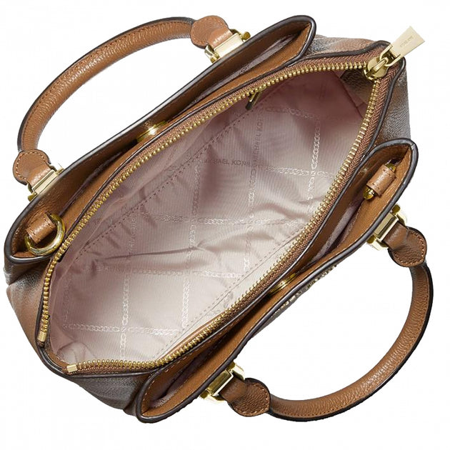 Michael Kors Maxine Small Pebbled Leather Messenger Bag Luggage