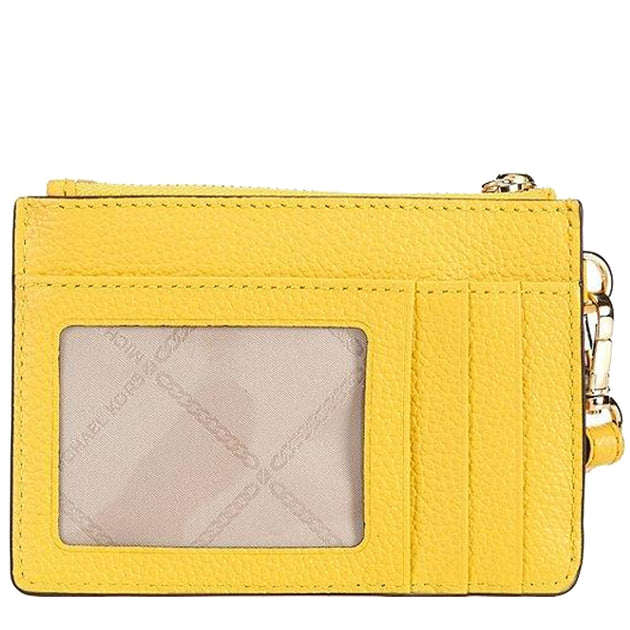 Michael Kors Mercer Leather Coin Purse in Sunflower
